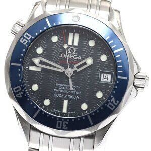 OMEGA Seamaster300 2222.80 Date Co-Axial Navy Dial Automatic Boy's Watch_895480